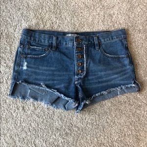 Free People short jean shorts size 27